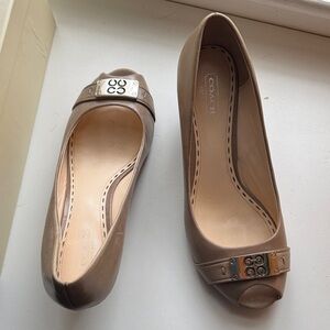 Coach Women's Tan Wedge Shoes